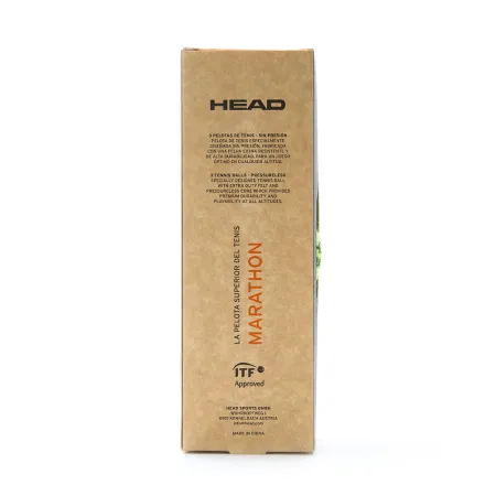 Мяч теннисный HEAD Marathon 3B, 578183, крафт. упак.3шт, без давления, фетр, нат.резина,желтый за 1&nbsp;055.70 ₽ купить в Костроме