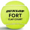 Мяч теннисный Dunlop Fort Clay Court 4B, 601613, уп.4 шт,одобр.ITF и FFT,сукно,нат.резина,желтый за 1&nbsp;812.20 ₽ купить в Костроме