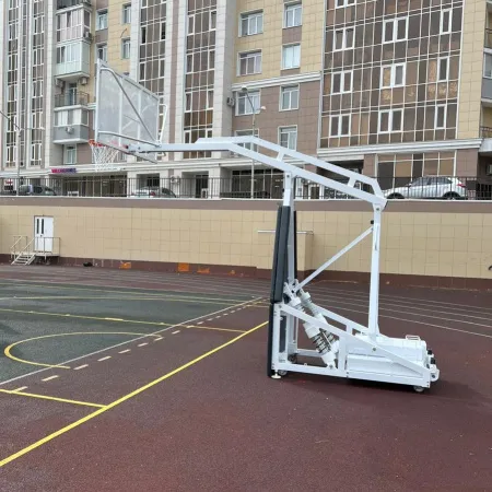 Баскетбольная стойка мобильная складная на пружинах вынос 2,25 м c противовесом ZAVODSPORTA за 530&nbsp;660 ₽ купить в Костроме