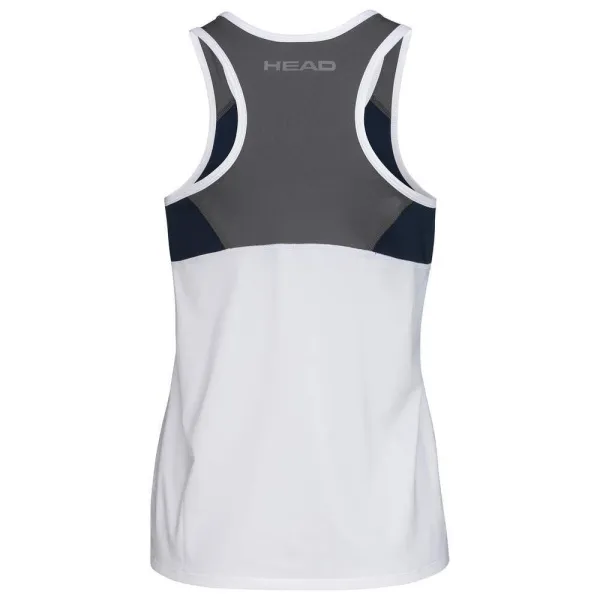 СЦ*Майка жен. HEAD Club 22 Tank Top W 814461-WHDB-L, р.L, 92% полиэстер, 8% эластан, белый за 3&nbsp;500.30 ₽ в Костроме