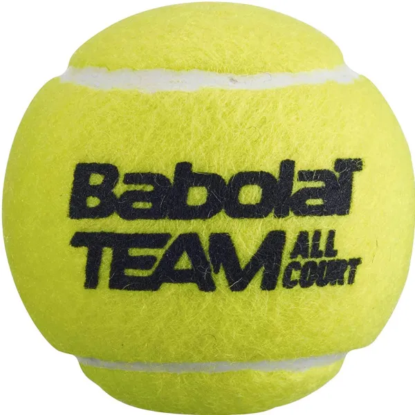 Мяч теннисный BABOLAT Team All Court,502081, уп.4 шт,одобр.ITF, сукно, нат.резина,желтый за 2&nbsp;385.10 ₽ в Костроме